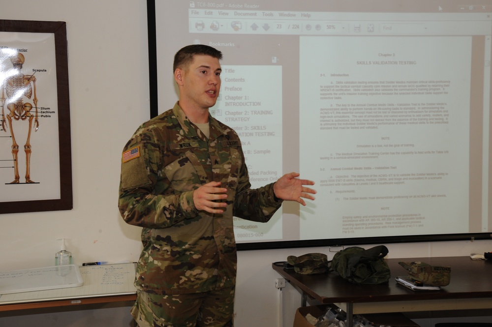 Ukrainian Medical Officers - sustained military medical training
