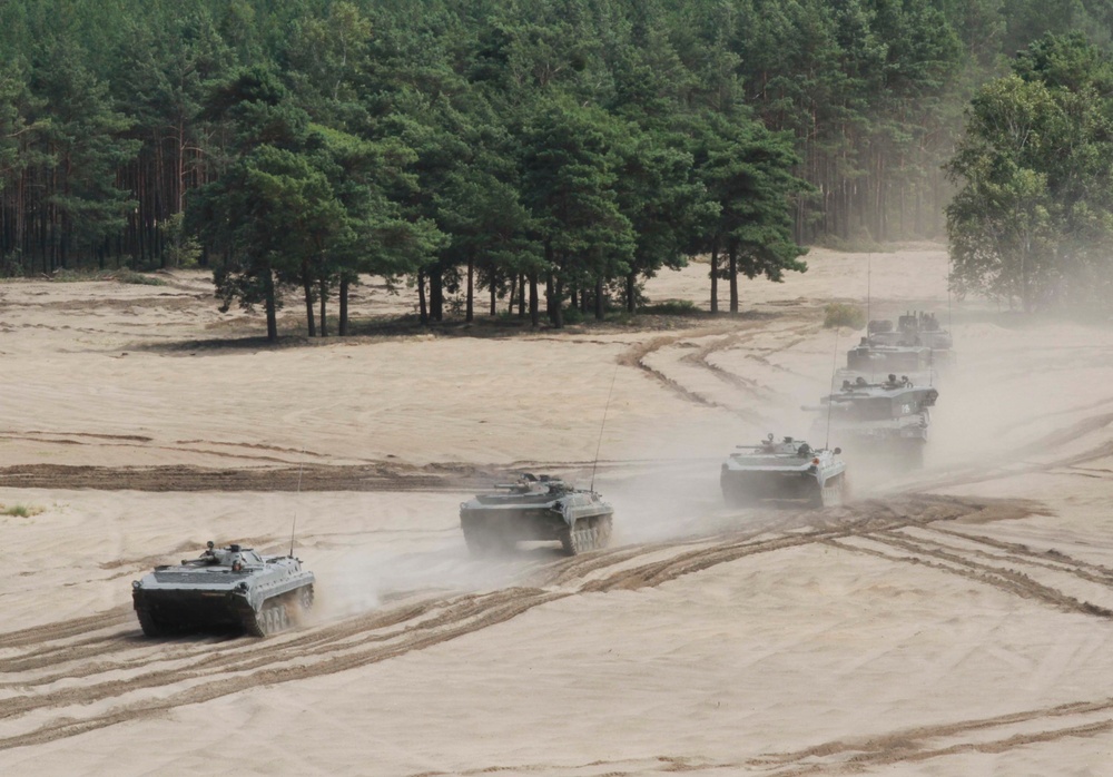 3-69 AR demonstrates capability with Polish counterparts