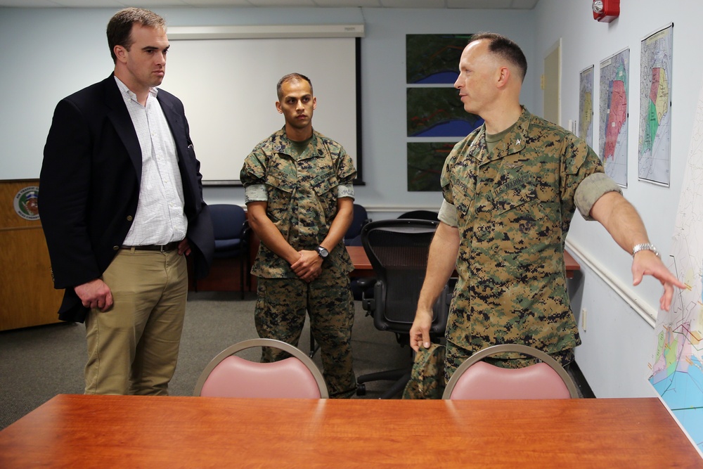 Chad Sydnor sees the sights of MCAS Cherry Point