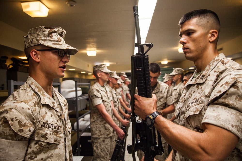 Delta Co. Platoon Commander's inspection