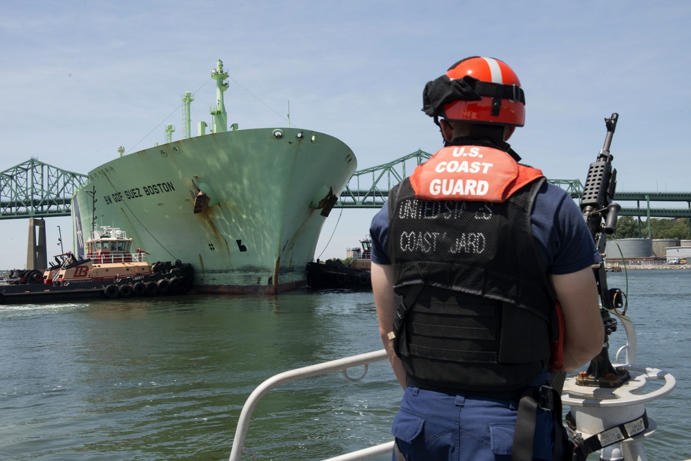 Coast Guard Station Boston on security patrol in Boston Harbor