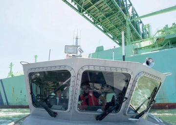 Coast Guard Station Boston on security patrol in Boston Harbor