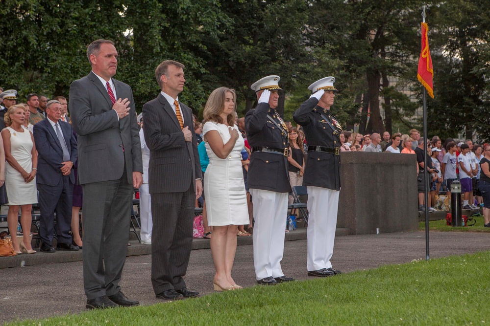 Marine Corps War Memorial Sunset Parade, July 05, 2016