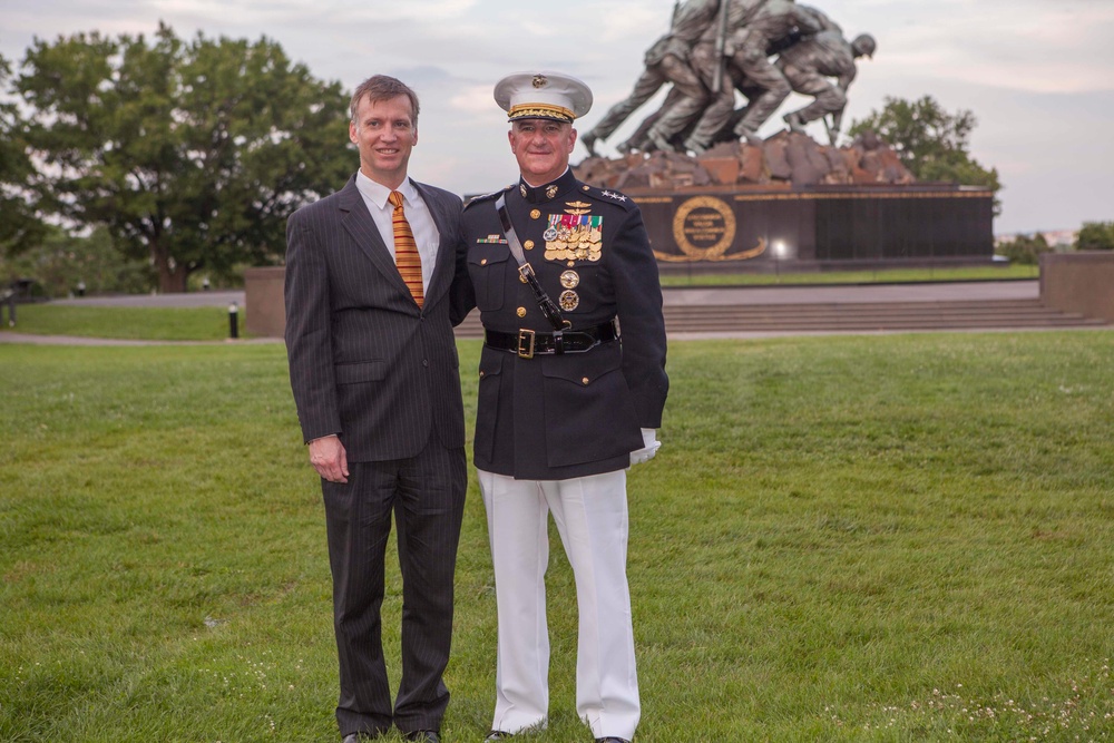 Marine Corps War Memorial Sunset Parade, July 05, 2016