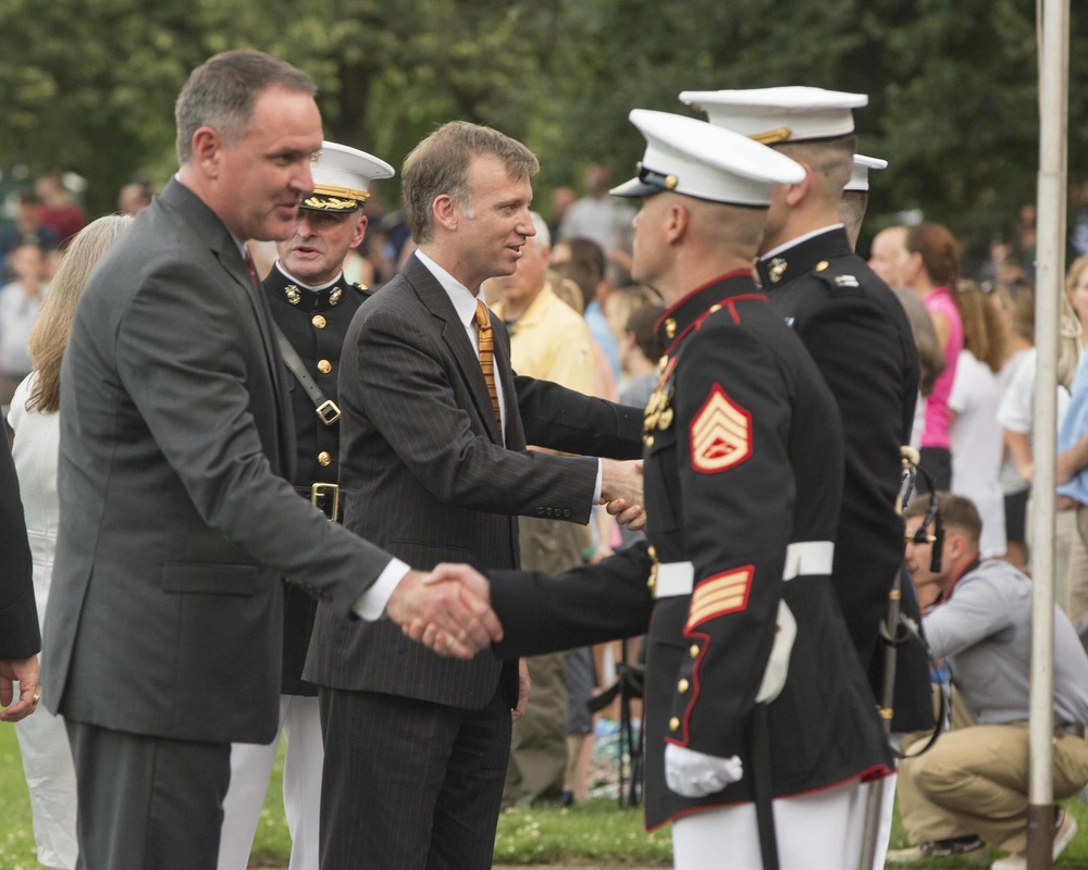 Marine Corps War Memorial Sunset Parade, July 05, 2016