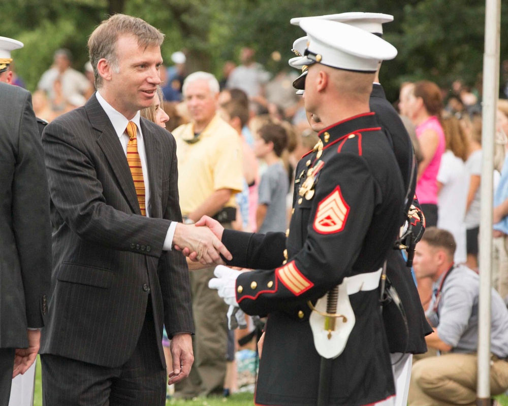 Marine Corps War Memorial Sunset Parade, July 05, 2016