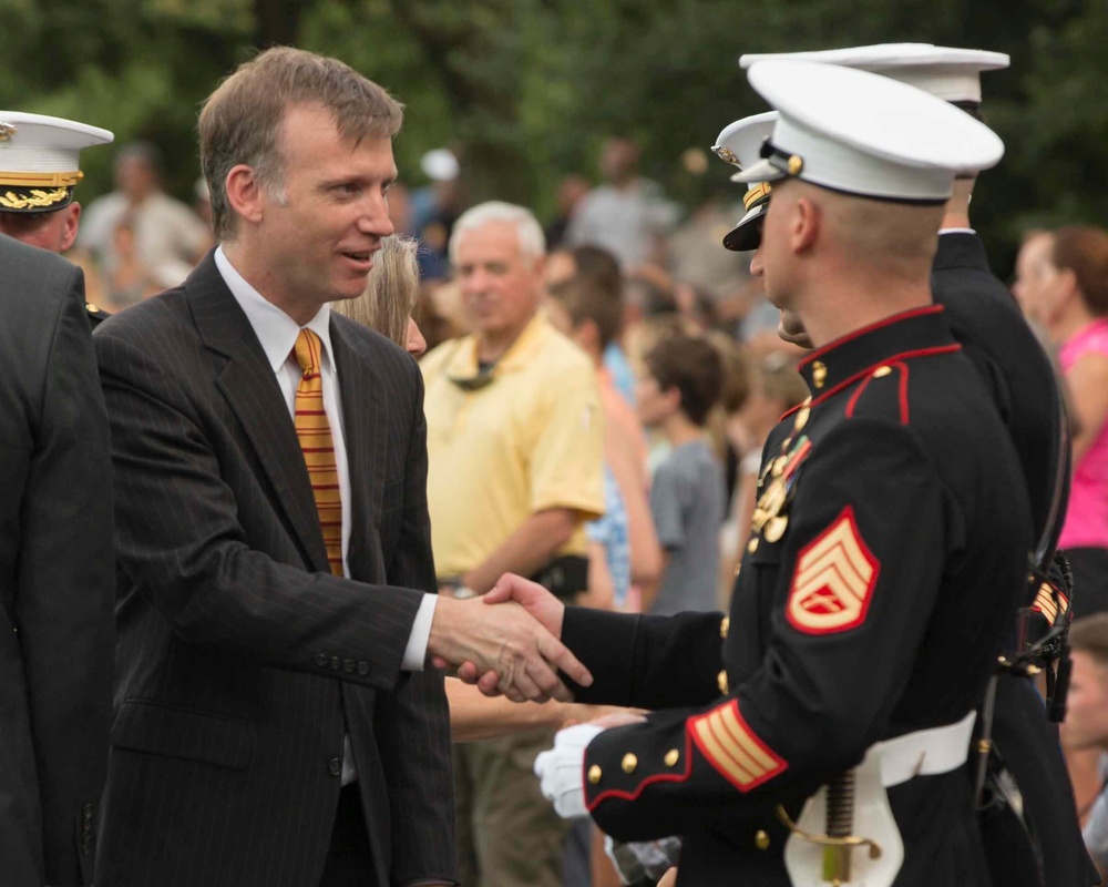 Marine Corps War Memorial Sunset Parade, July 05, 2016