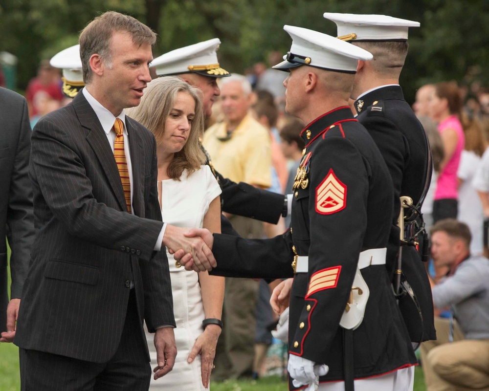 Marine Corps War Memorial Sunset Parade, July 05, 2016