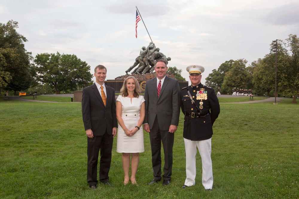 Marine Corps War Memorial Sunset Parade, July 05, 2016