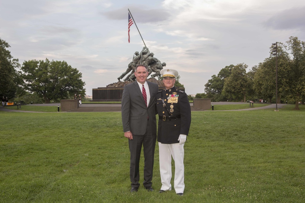 Marine Corps War Memorial Sunset Parade, July 05, 2016