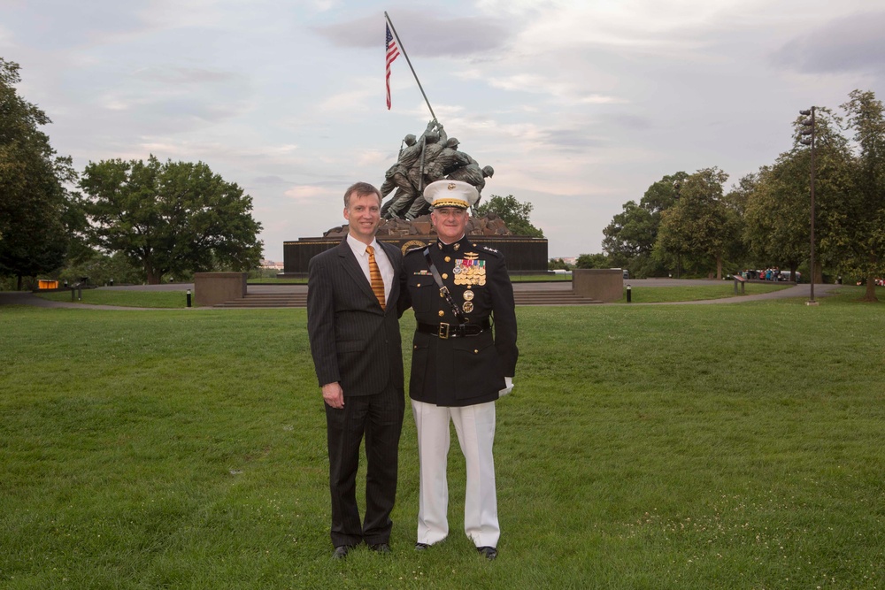 Marine Corps War Memorial Sunset Parade, July 05, 2016