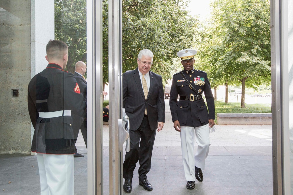 The Marine Corps War Memorial Sunset Parade July 12, 2016