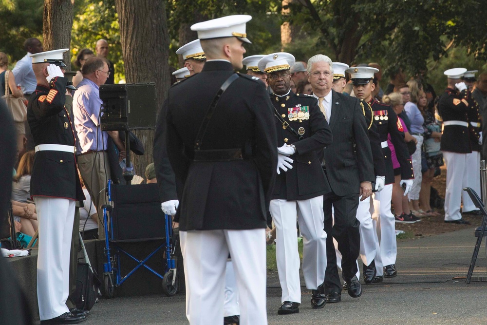 The Marine Corps War Memorial Sunset Parade July 12, 2016