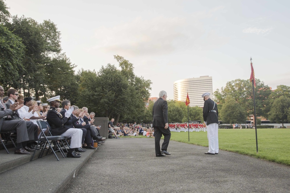 The Marine Corps War Memorial Sunset Parade July 12, 2016