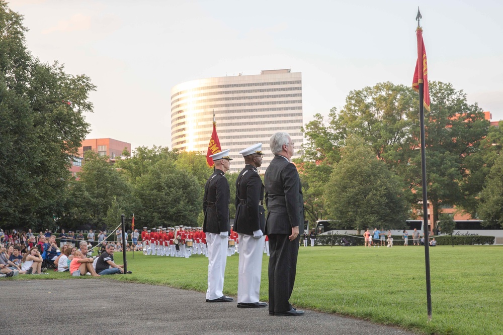 The Marine Corps War Memorial Sunset Parade July 12, 2016