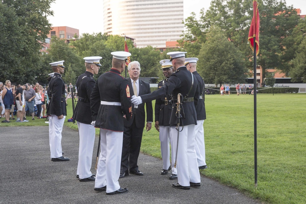 The Marine Corps War Memorial Sunset Parade July 12, 2016