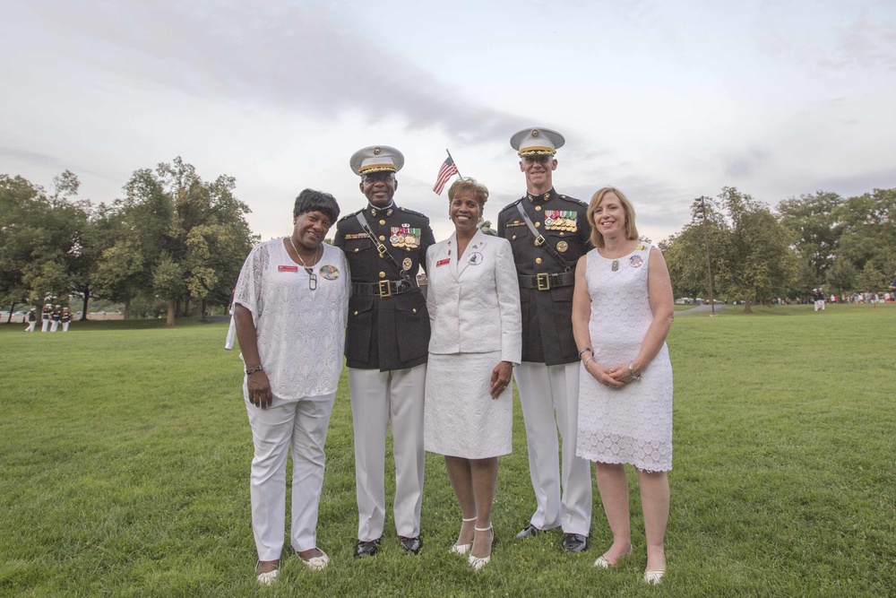 The Marine Corps War Memorial Sunset Parade July 12, 2016