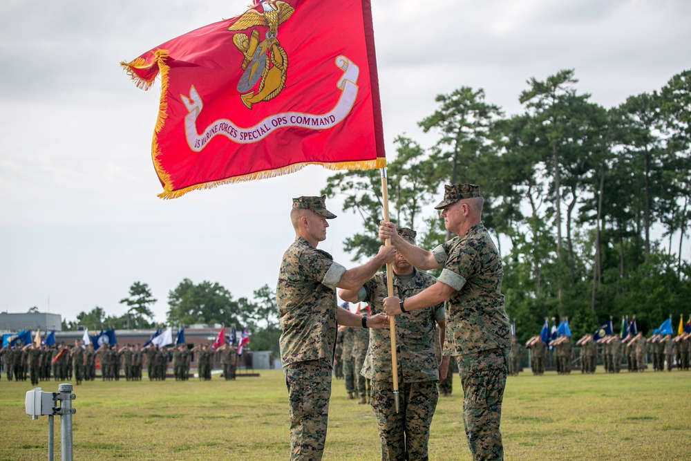 MARSOC Raiders welcome new commander, say farewell to Maj. Gen. Osterman
