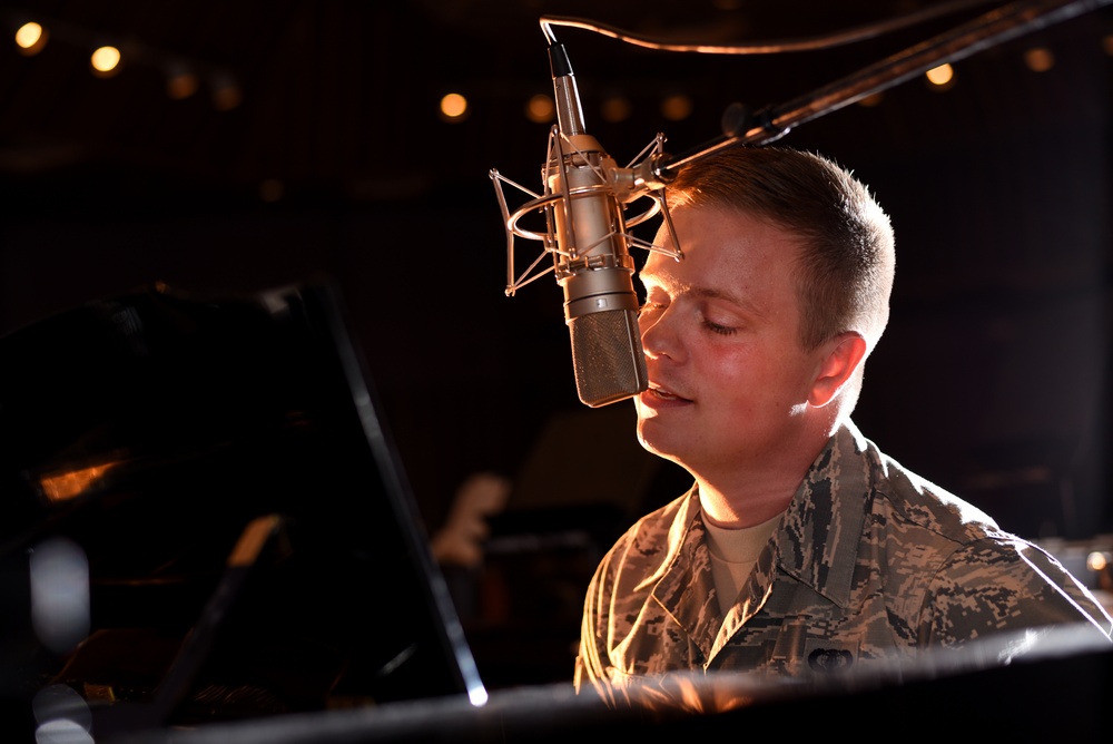 Award winning vocalist changes tempo to follow an Air Force beat