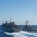 USS William P. Lawrence conducts a replenishment-at-sea during RIMPAC