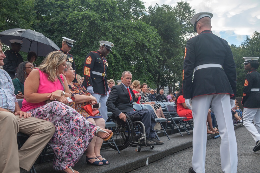 Marine Corps War Memorial Sunset Parade, June 28, 2016