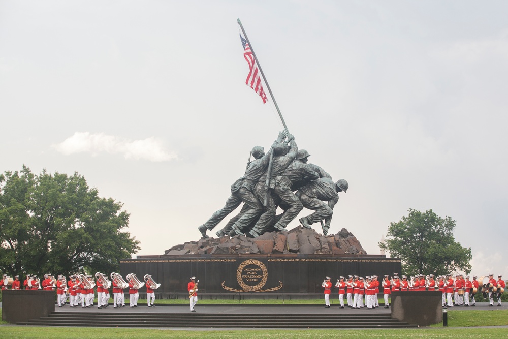 Marine Corps War Memorial Sunset Parade, June 28, 2016