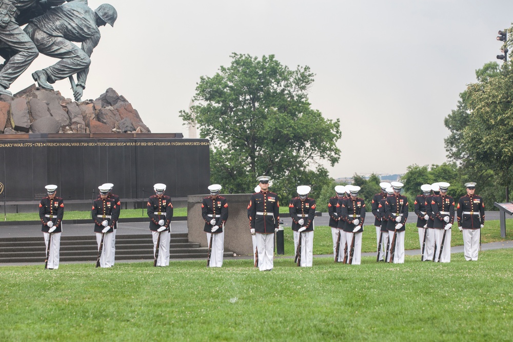 Marine Corps War Memorial Sunset Parade, June 28, 2016