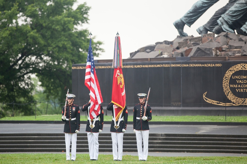 Marine Corps War Memorial Sunset Parade, June 28, 2016