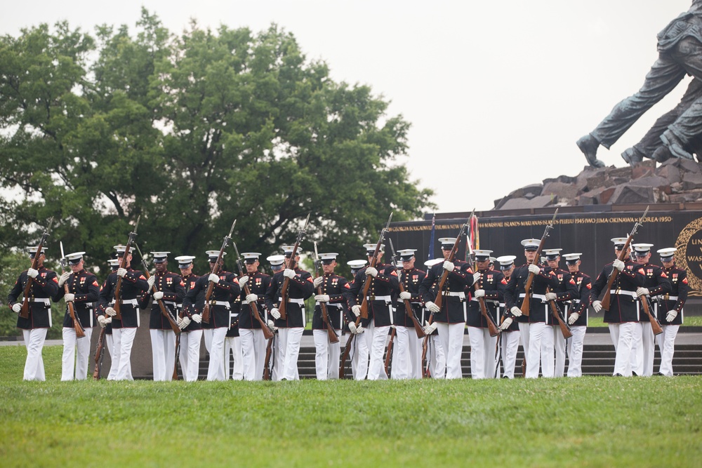 Marine Corps War Memorial Sunset Parade, June 28, 2016