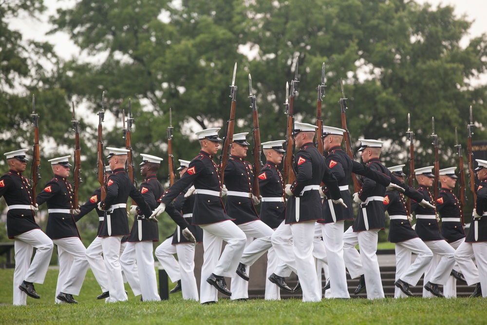 Marine Corps War Memorial Sunset Parade, June 28, 2016