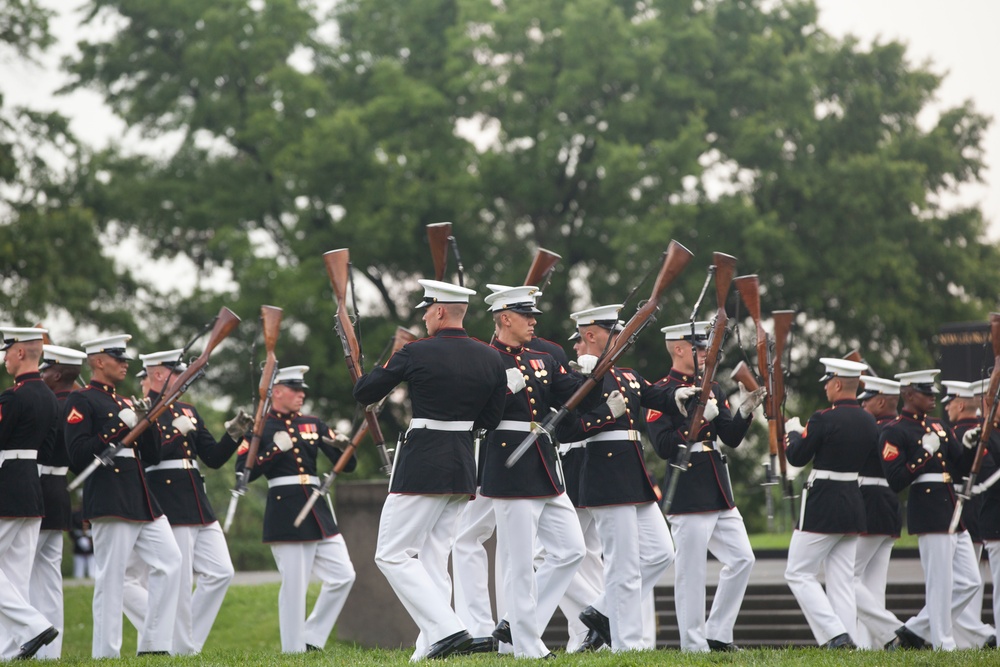 Marine Corps War Memorial Sunset Parade, June 28, 2016