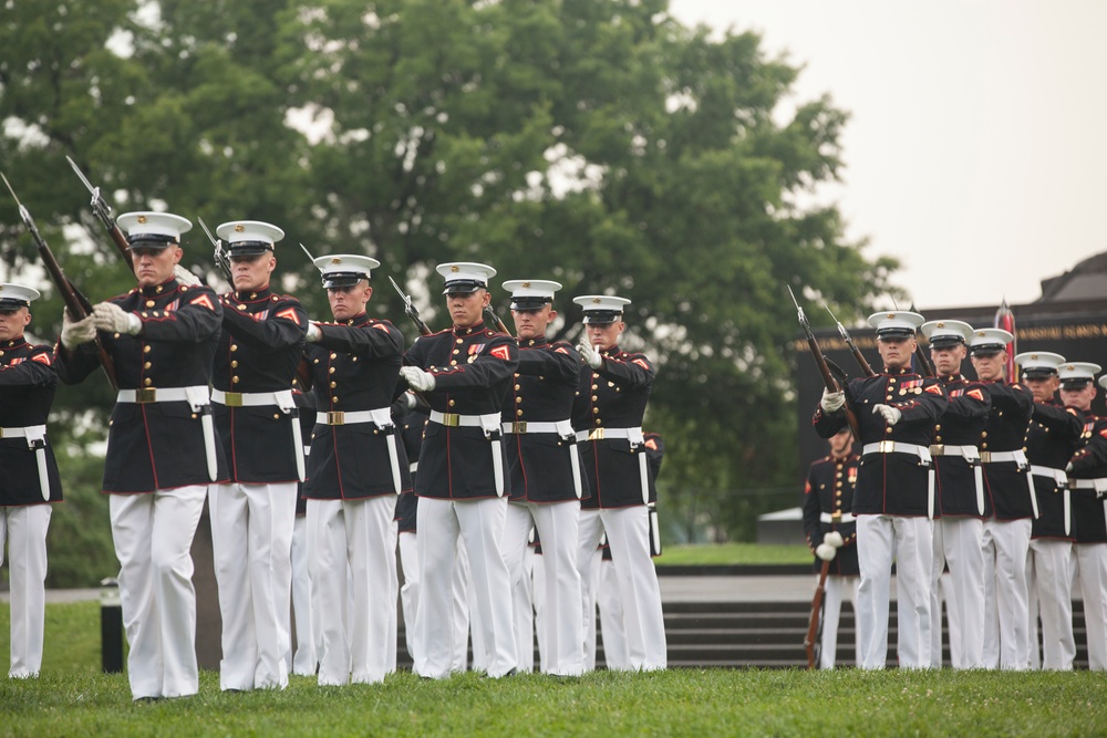 Marine Corps War Memorial Sunset Parade, June 28, 2016