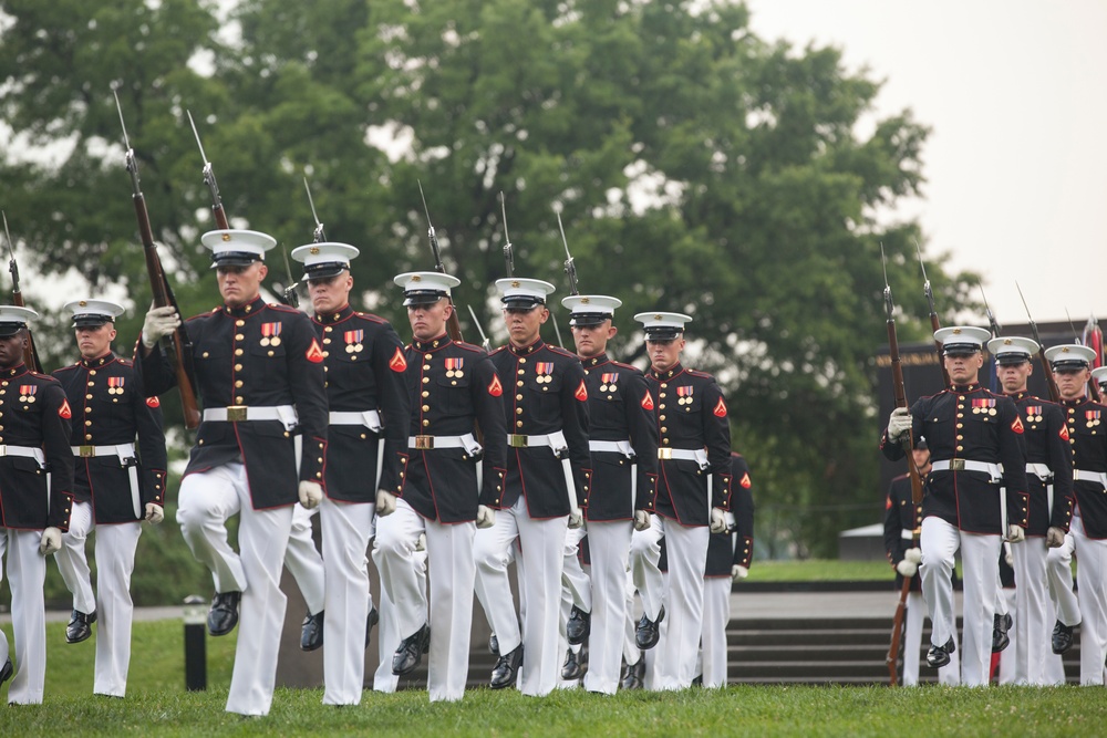 Marine Corps War Memorial Sunset Parade, June 28, 2016