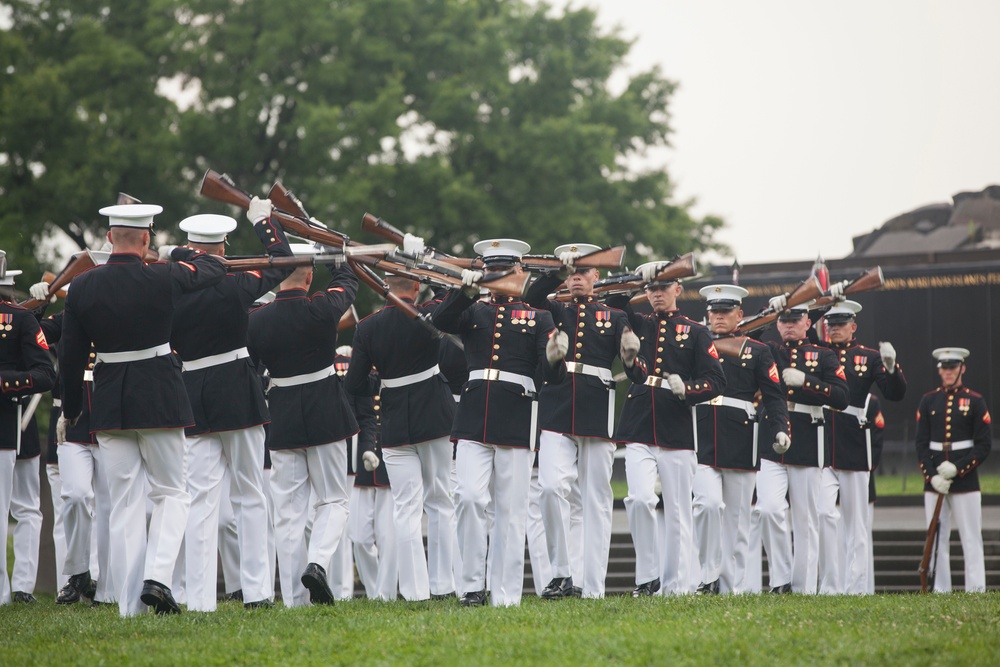 Marine Corps War Memorial Sunset Parade, June 28, 2016