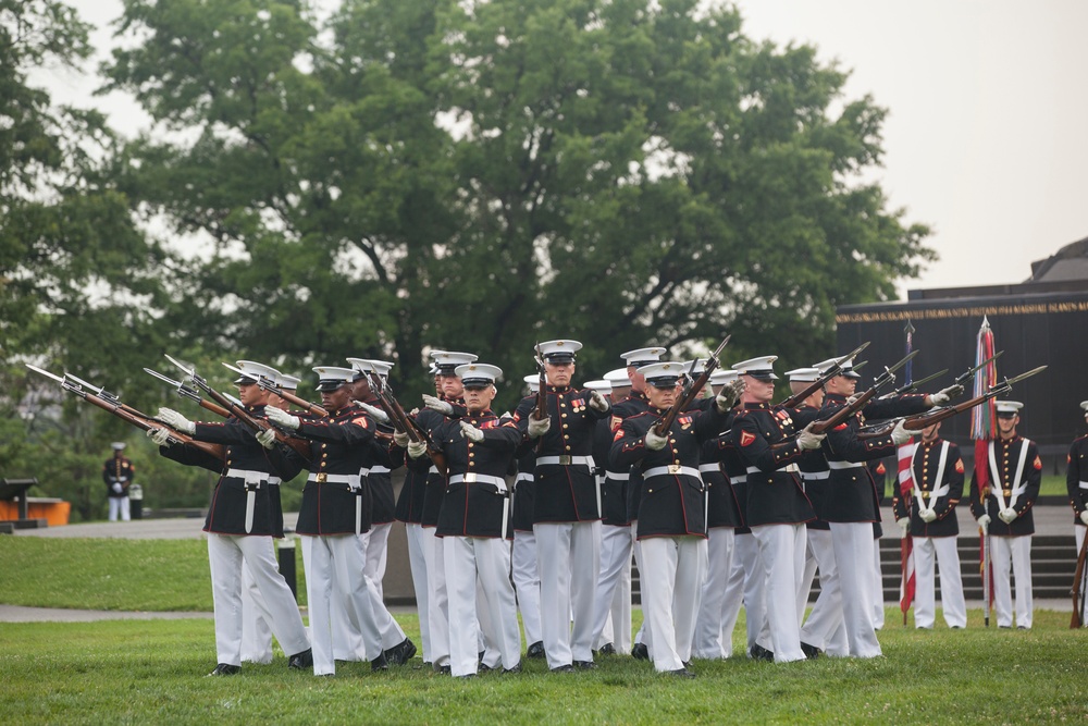 Marine Corps War Memorial Sunset Parade, June 28, 2016