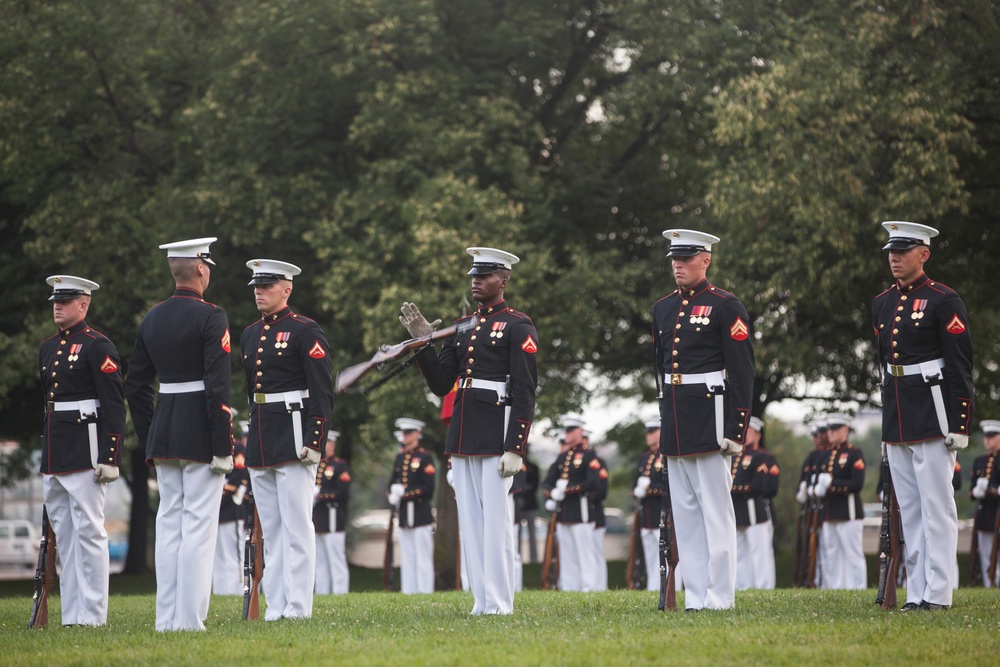 Marine Corps War Memorial Sunset Parade, June 28, 2016