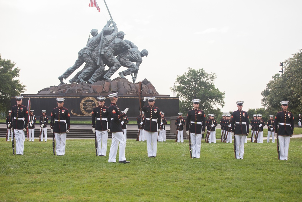 Marine Corps War Memorial Sunset Parade, June 28, 2016