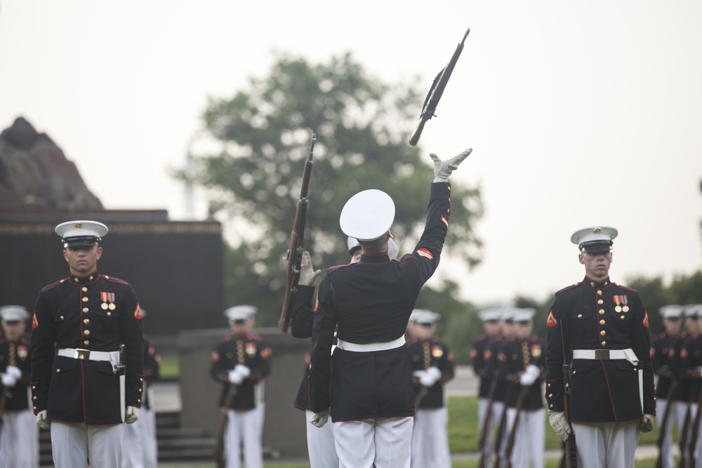 Marine Corps War Memorial Sunset Parade, June 28, 2016