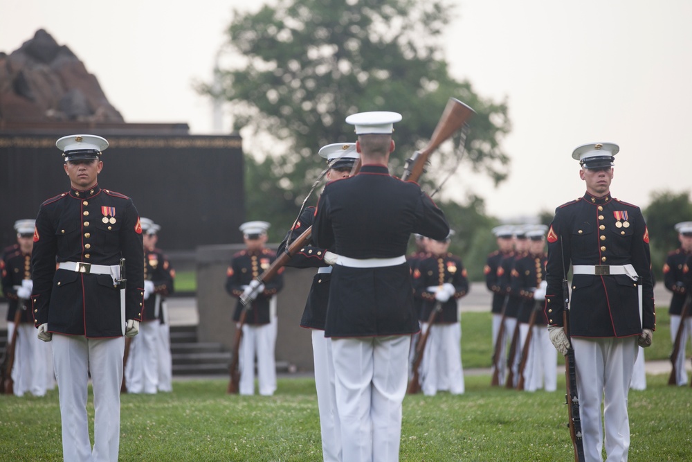 Marine Corps War Memorial Sunset Parade, June 28, 2016