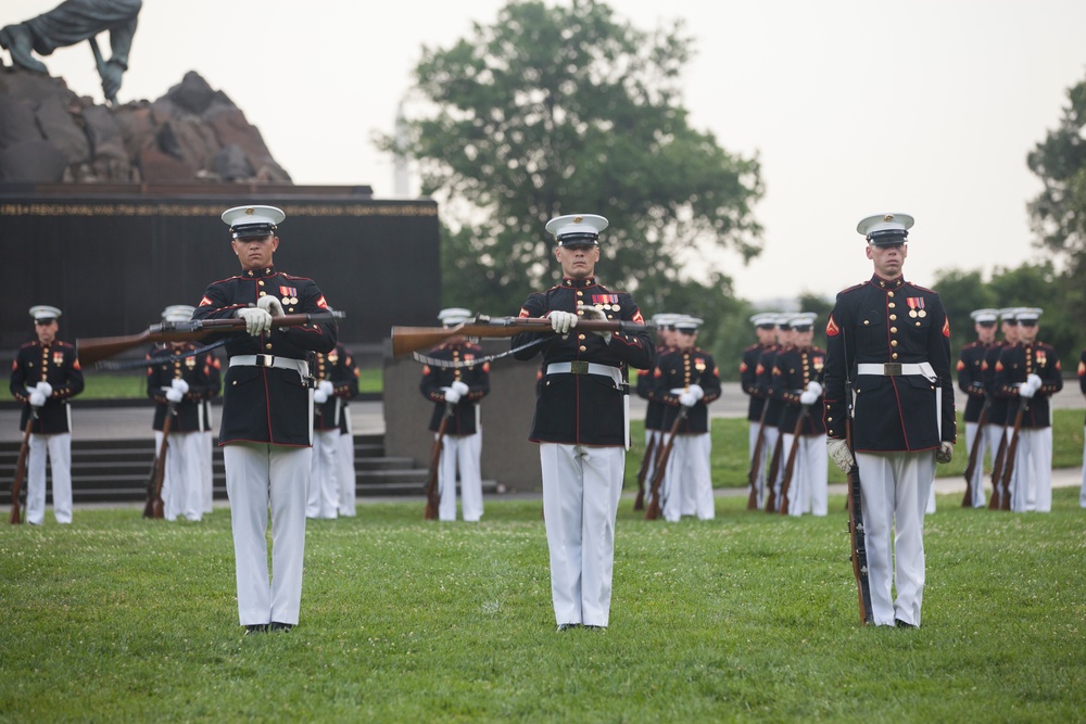 Marine Corps War Memorial Sunset Parade, June 28, 2016