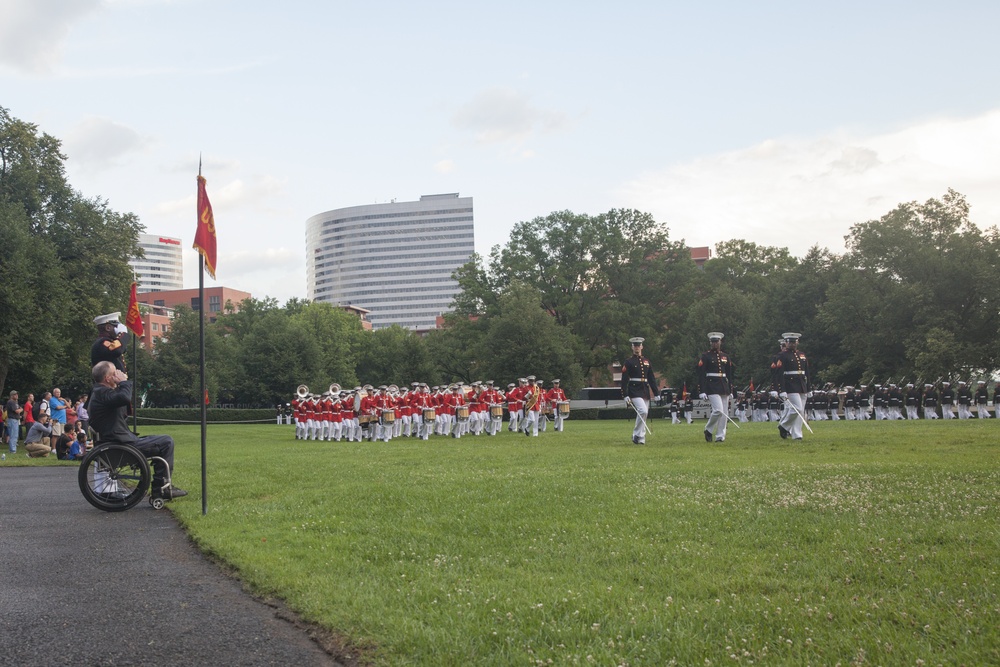 Marine Corps War Memorial Sunset Parade, June 28, 2016