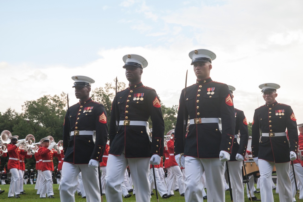 Marine Corps War Memorial Sunset Parade, June 28, 2016