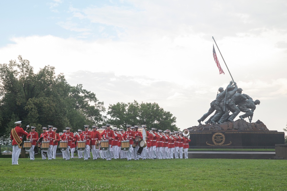 Marine Corps War Memorial Sunset Parade, June 28, 2016