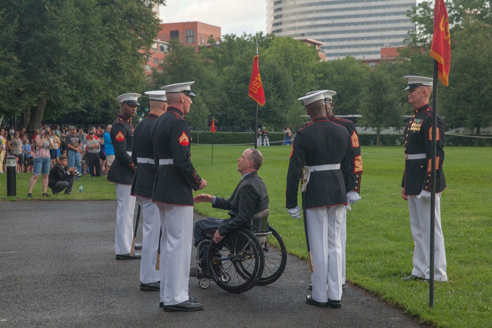 Marine Corps War Memorial Sunset Parade, June 28, 2016