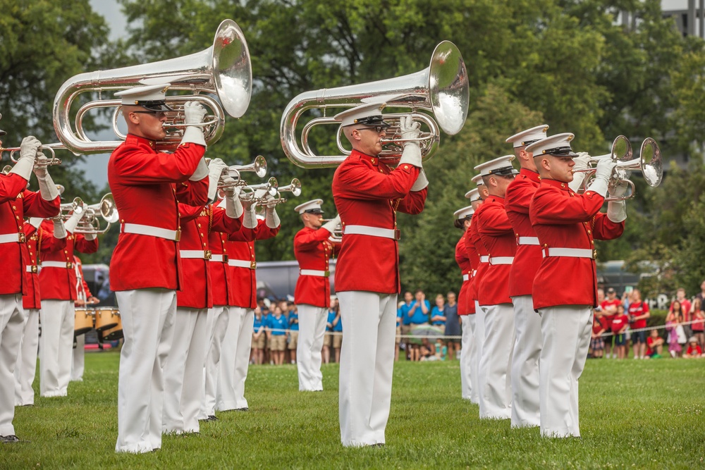 Marine Corps War Memorial Sunset Parade, June 28, 2016