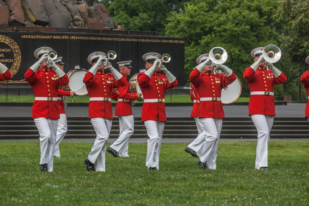 Marine Corps War Memorial Sunset Parade, June 28, 2016