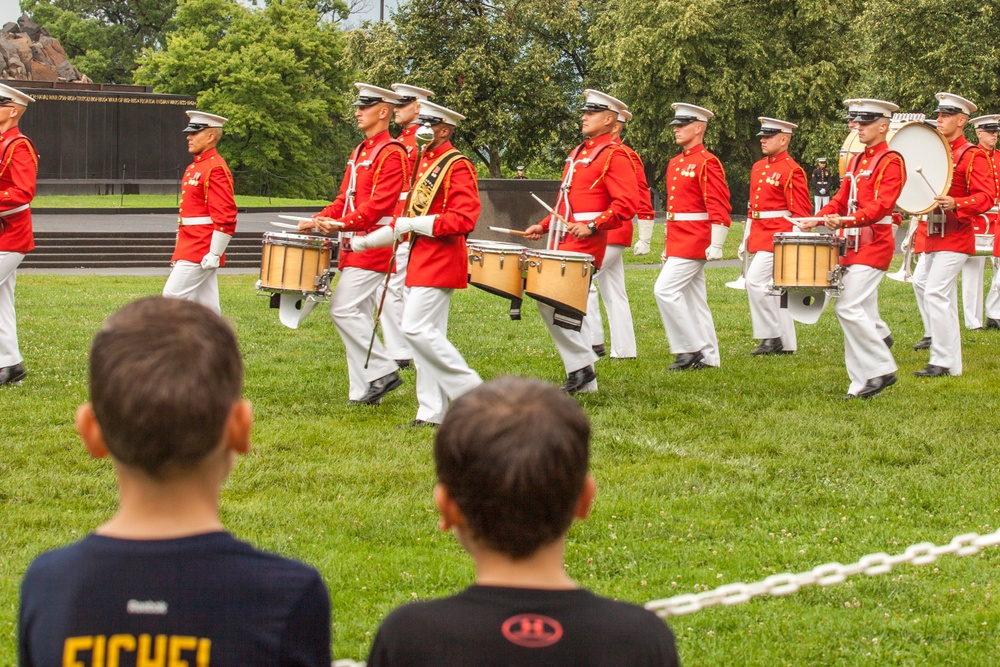 Marine Corps War Memorial Sunset Parade, June 28, 2016