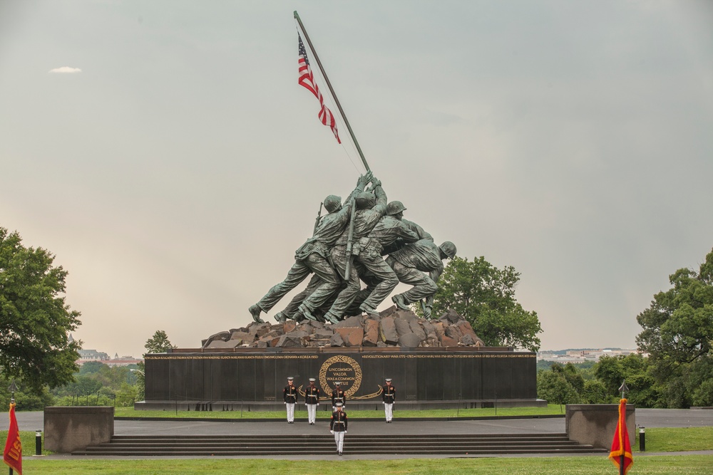 Marine Corps War Memorial Sunset Parade, June 28, 2016