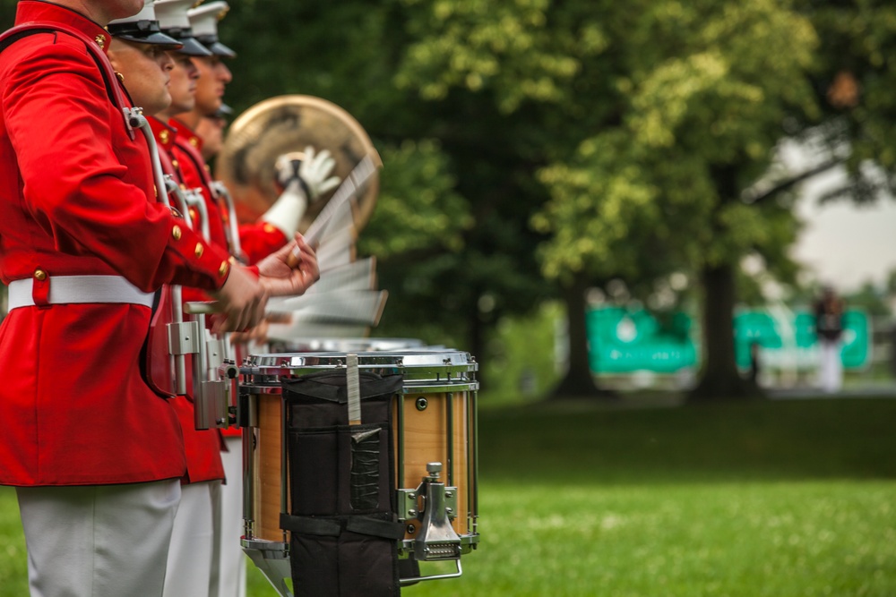 Marine Corps War Memorial Sunset Parade, June 28, 2016