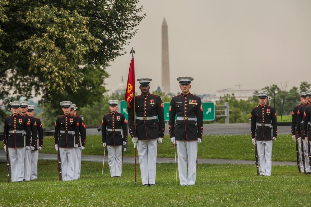 Marine Corps War Memorial Sunset Parade, June 28, 2016